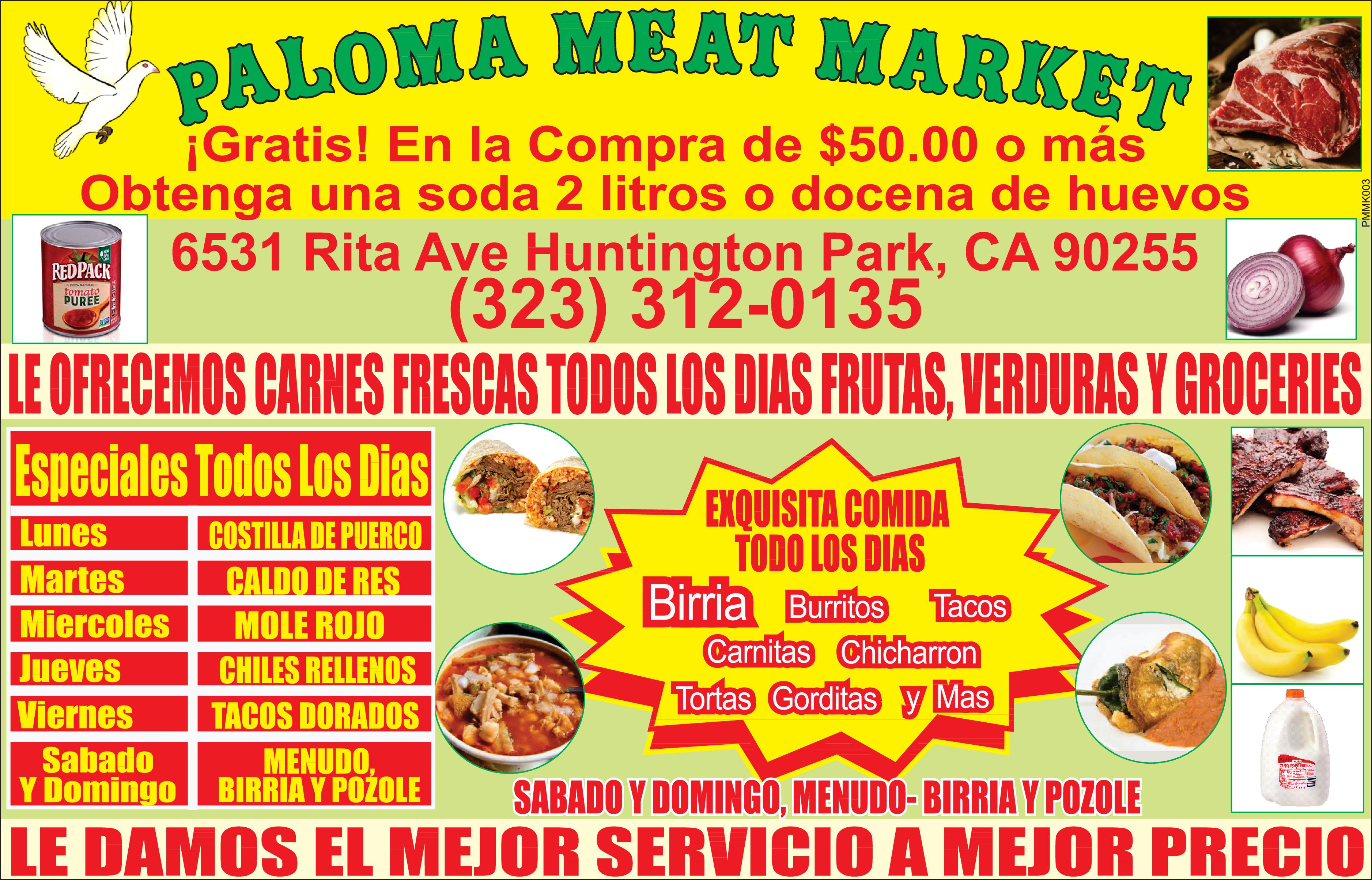 Paloma Meat Market Inc