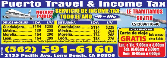 Puerto Travel & Income Tax