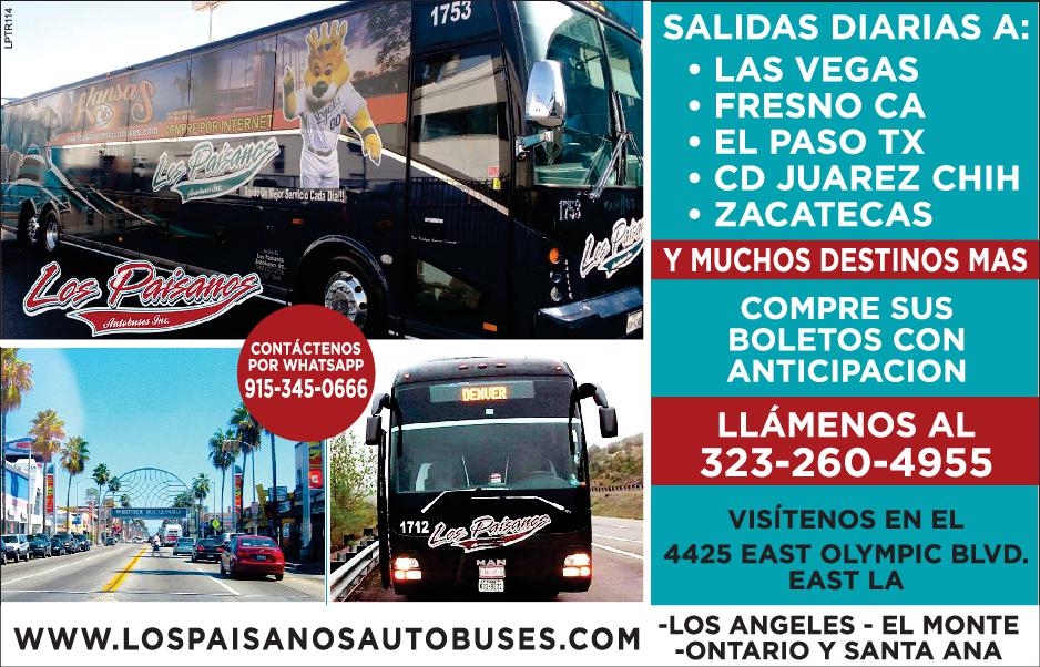 Los Paisanos Autobuses, INC.