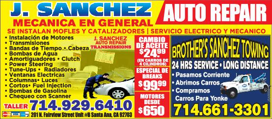 J. Sanchez Auto Repair