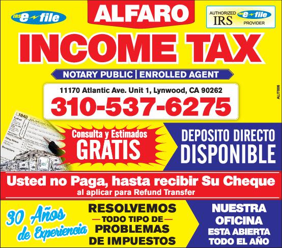 Alfaro Income Tax