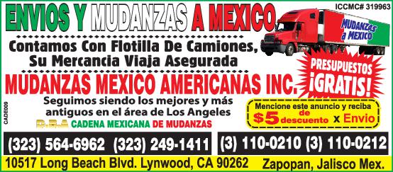 Mudanzas México Americanas Inc.