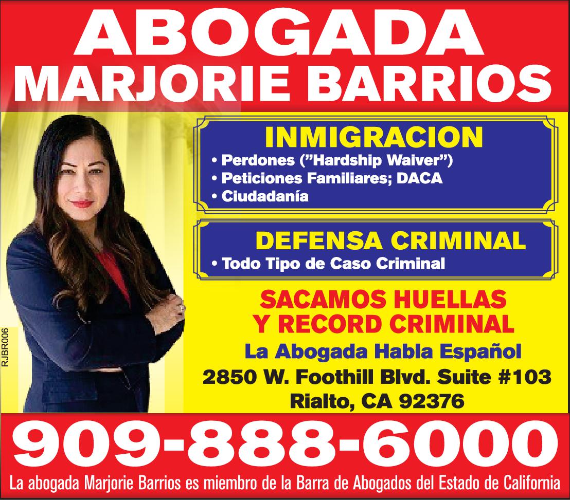  ATTORNEY AT LAW MARJORIE BARRIOS 