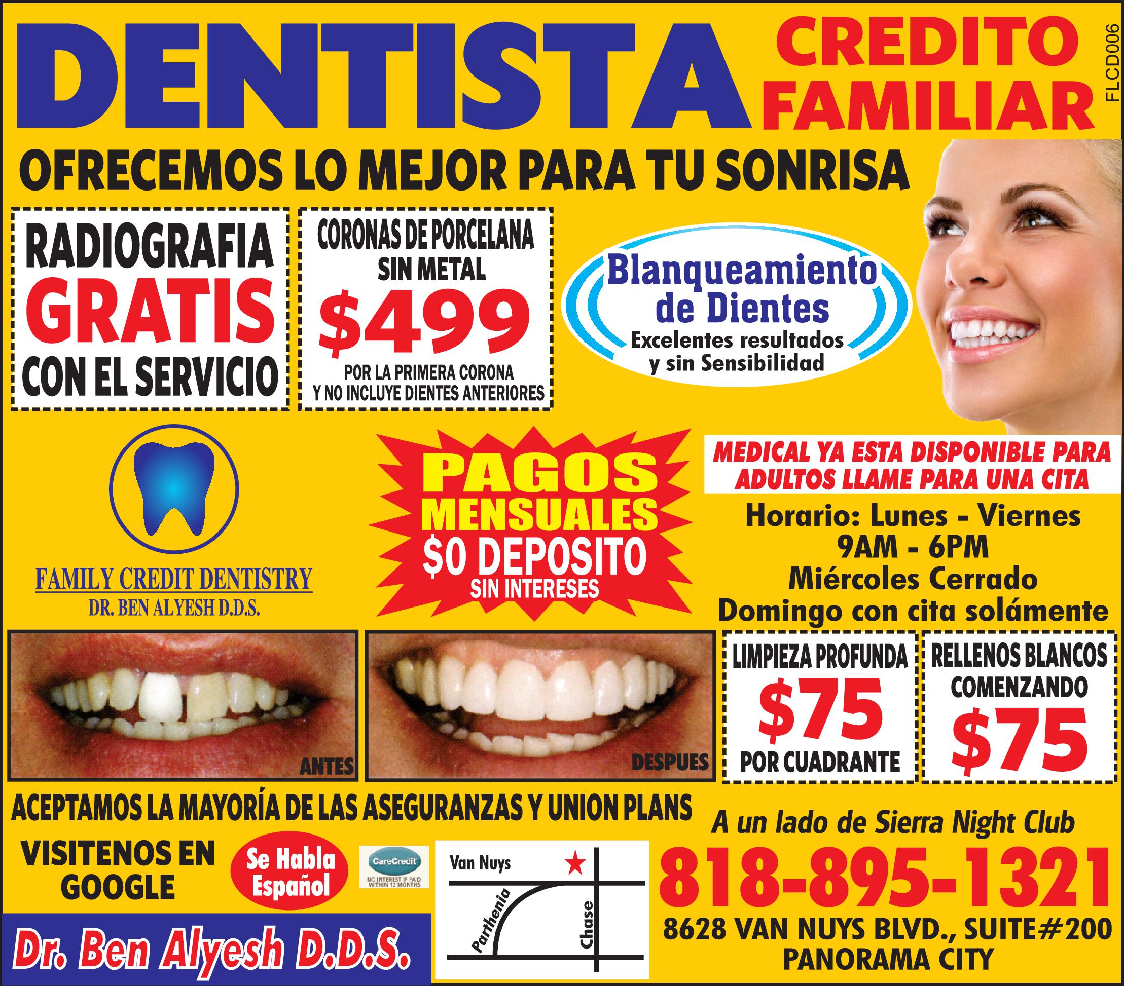 FAMILY CREDIT DENTISTRY 