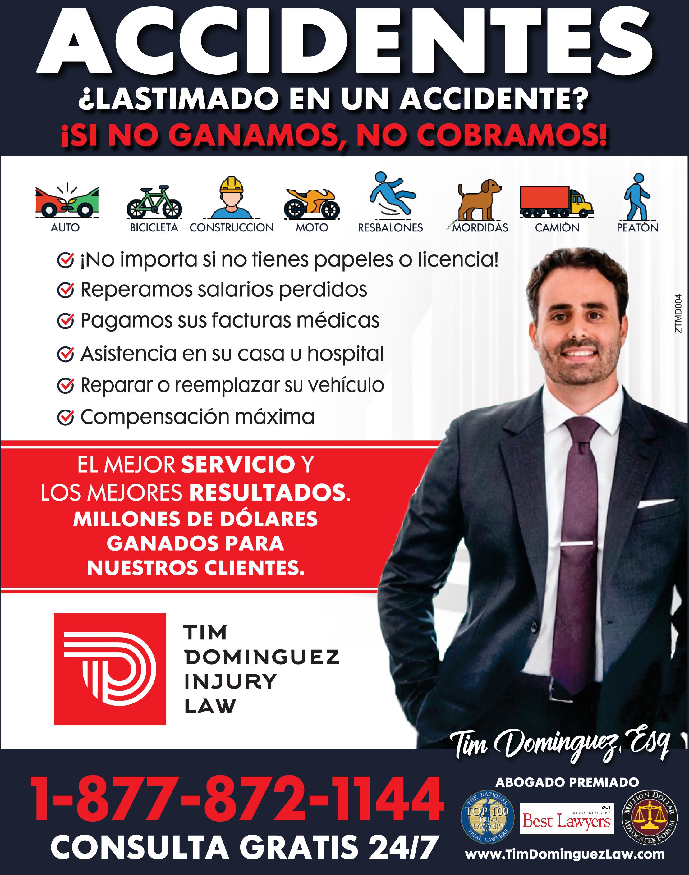 Tim Dominguez Injury Law