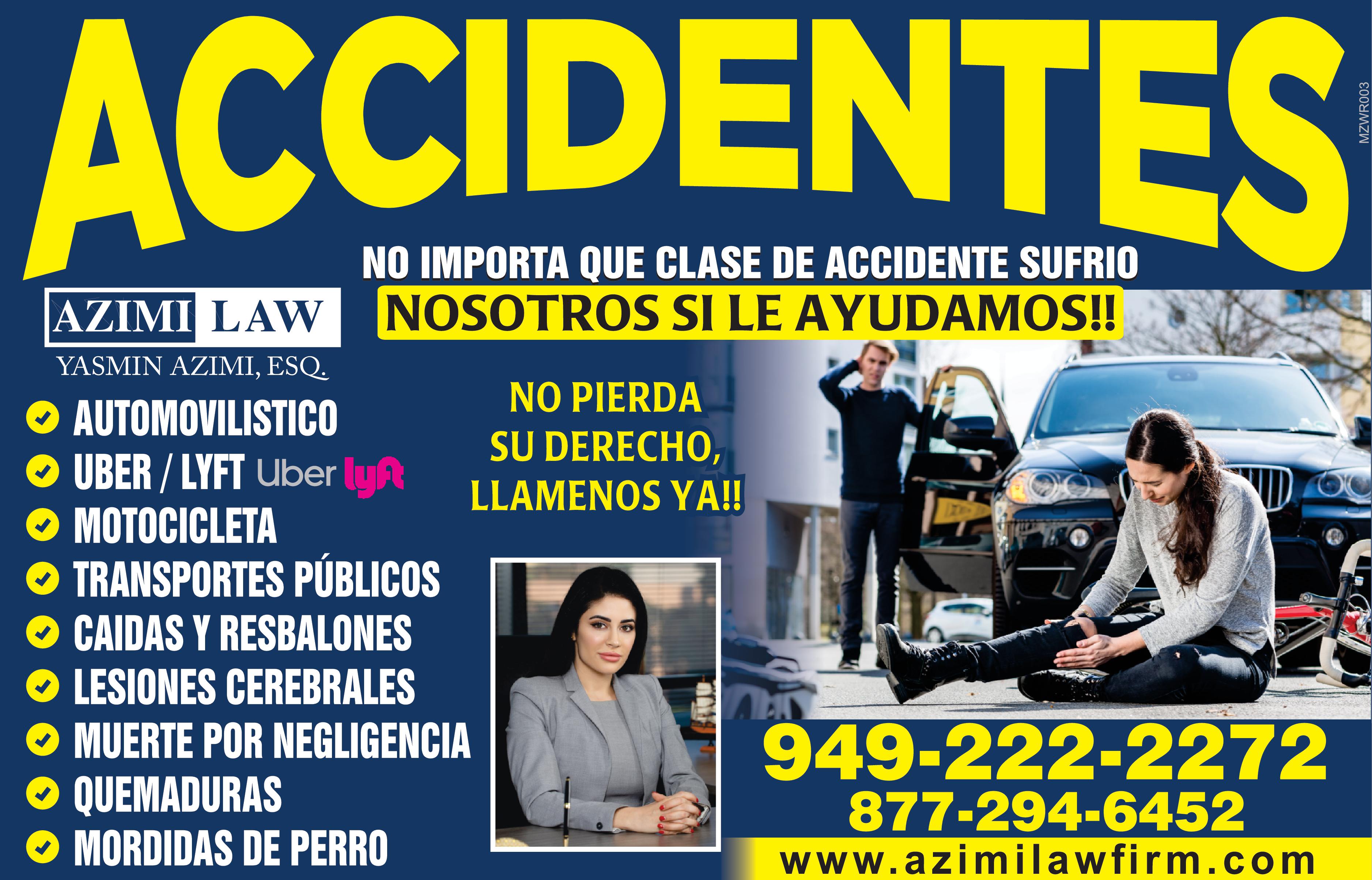 Azimi Law Firm/accidentes
