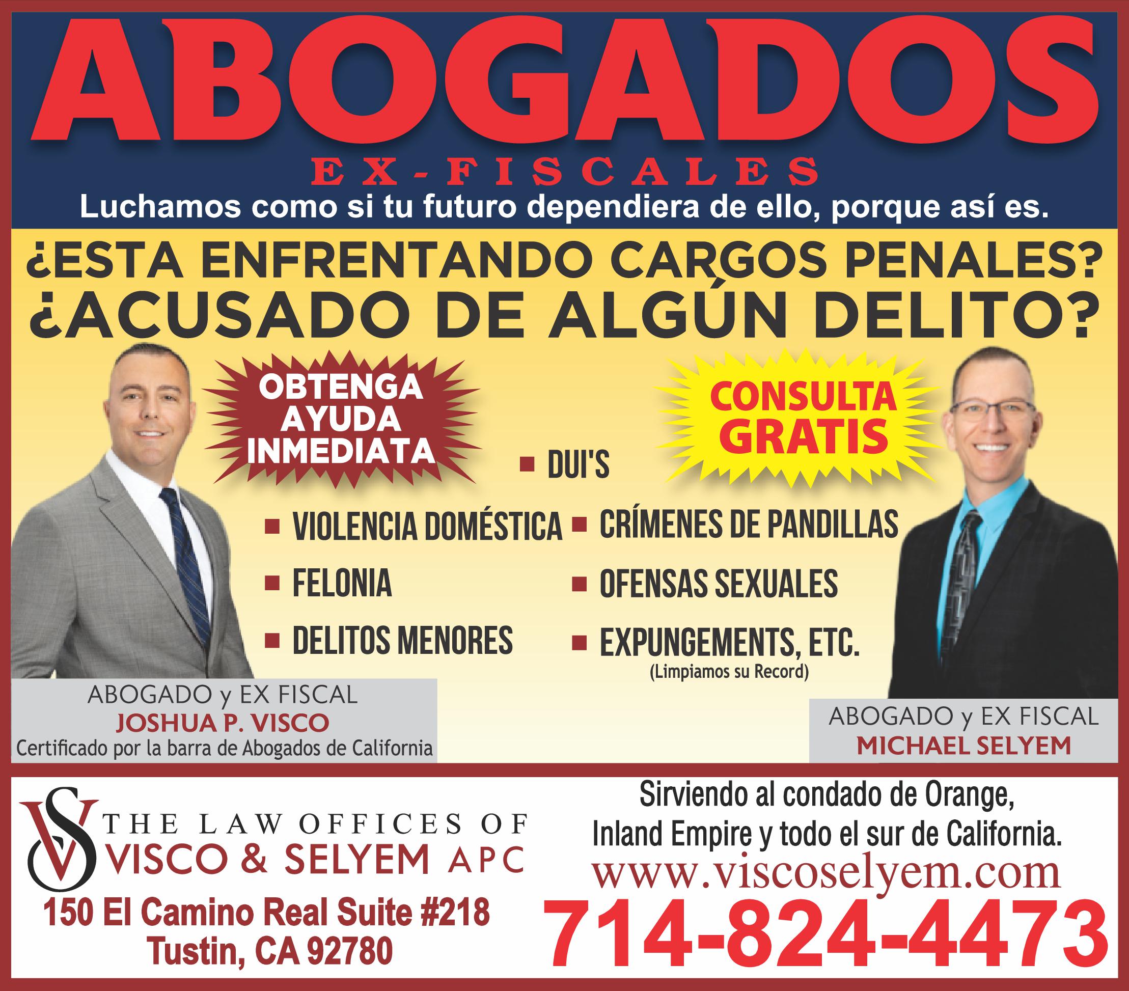 ABOGADOS EX FISCALES Luchamos como si tu futuro dependiera de ello porque así es ESTA ENFRENTANDO CARGOS PENALES ACUSADO DE ALGUN DELITO OBTENGA AYUDA INMEDIATA DUI