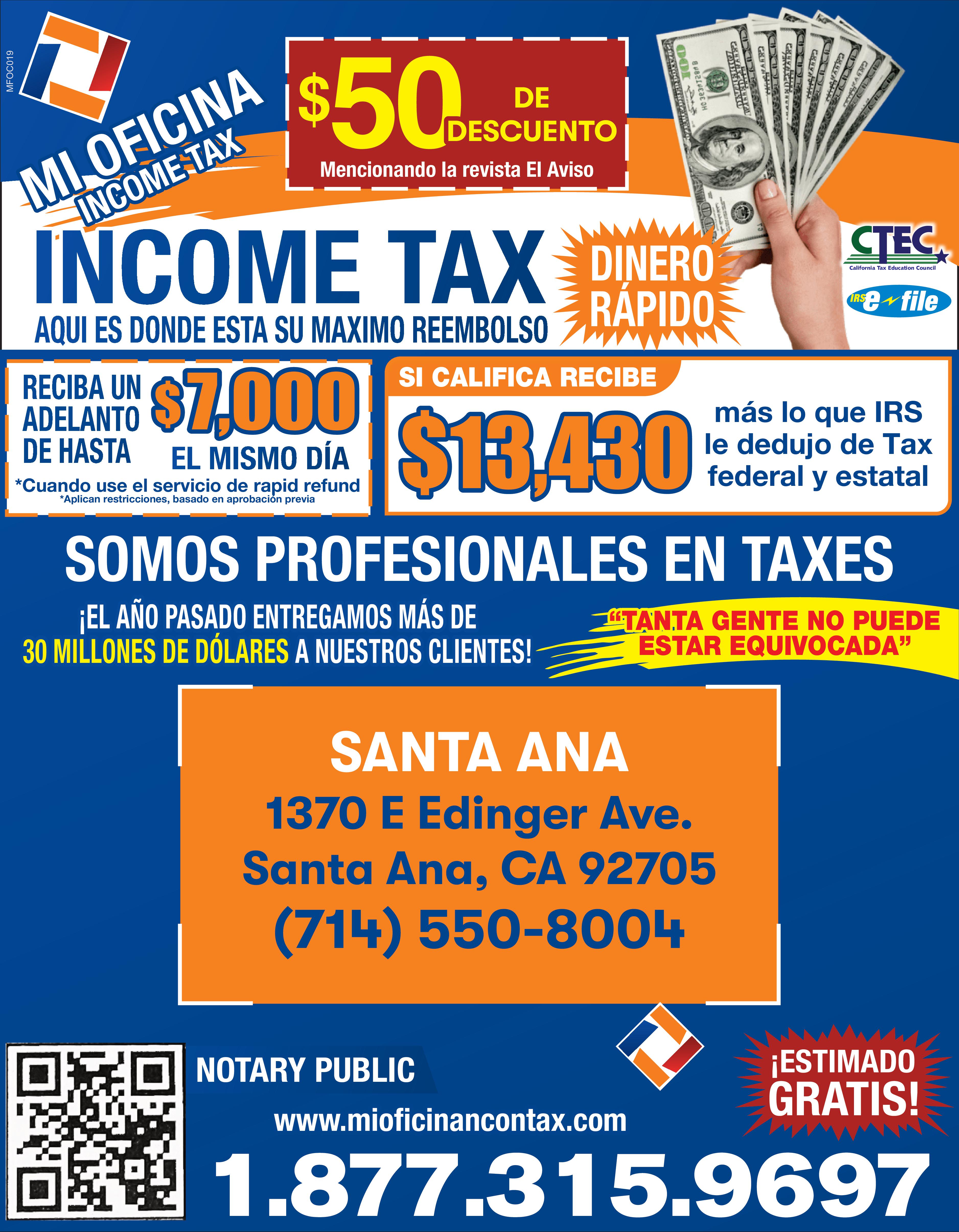 Mi Oficina Income Tax Santa Ana