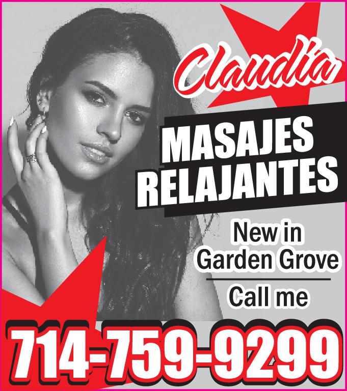 193 Claudia MASAJES RELAJANTES New in Garden Grove Call me 714-759-9299